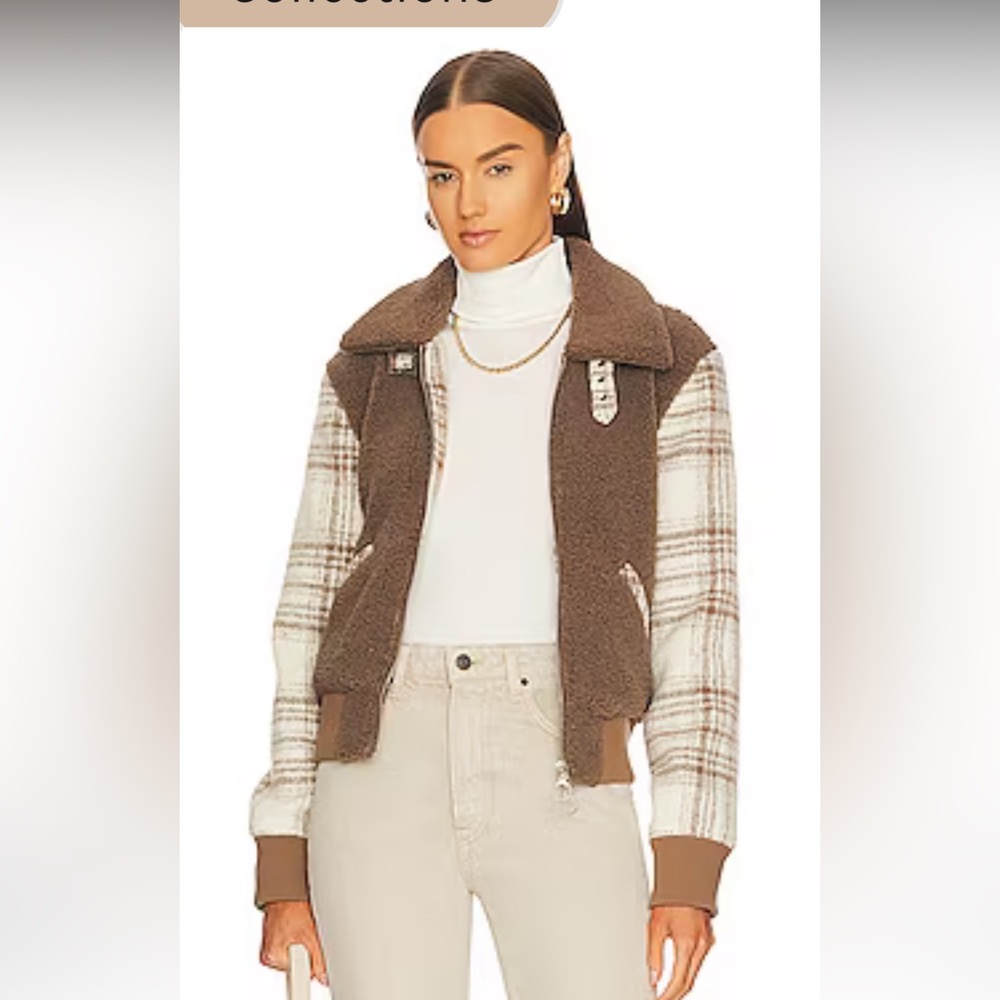 Jonathan Simkhai sherpa jacket small 💙